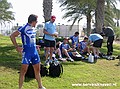 Ronde van Qatar, 1e etappe - 2 februari 2004<br />De jongens vlak voor de start