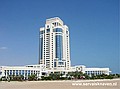 Ronde van Qatar, 1e etappe - 31 januari 2004<br />Het hotel waar de Quick Step Davitamon ploeg verblijft