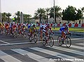 Doha International GP - 31 januari 2004<br />Servais vooraan in het peloton