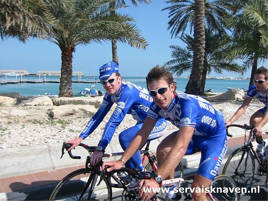 Qatar - 30 januari 2004<br />Servais en Nick Nuyens